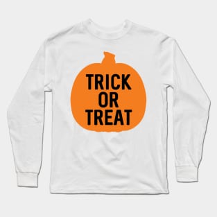 HALLOWEEN TRICK OR TREAT PUMPKIN SILHOUETTE #2 Long Sleeve T-Shirt